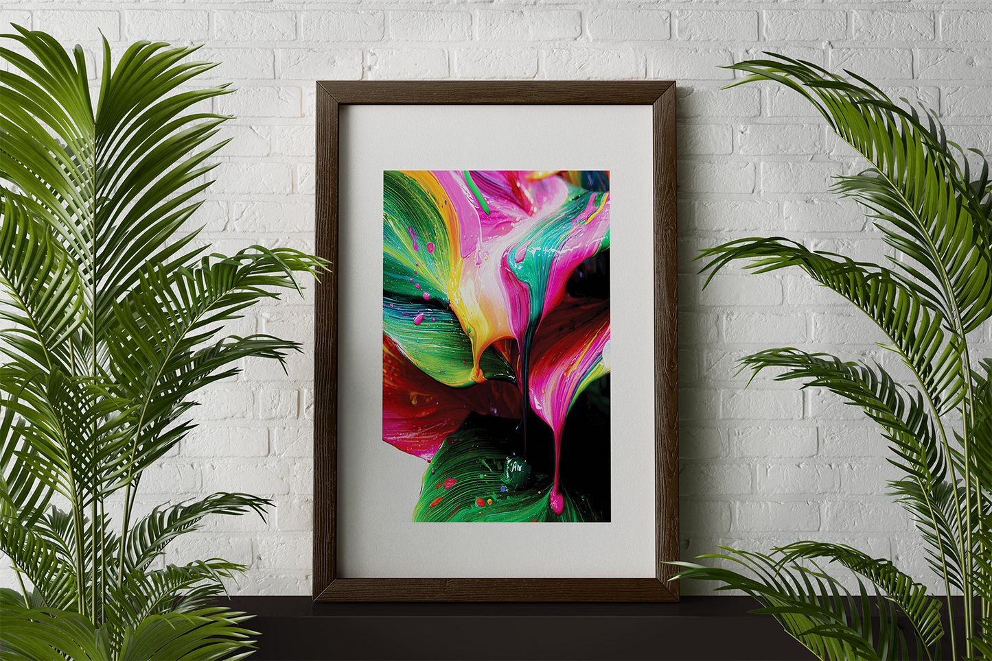 Rainbow Drops (White Border)