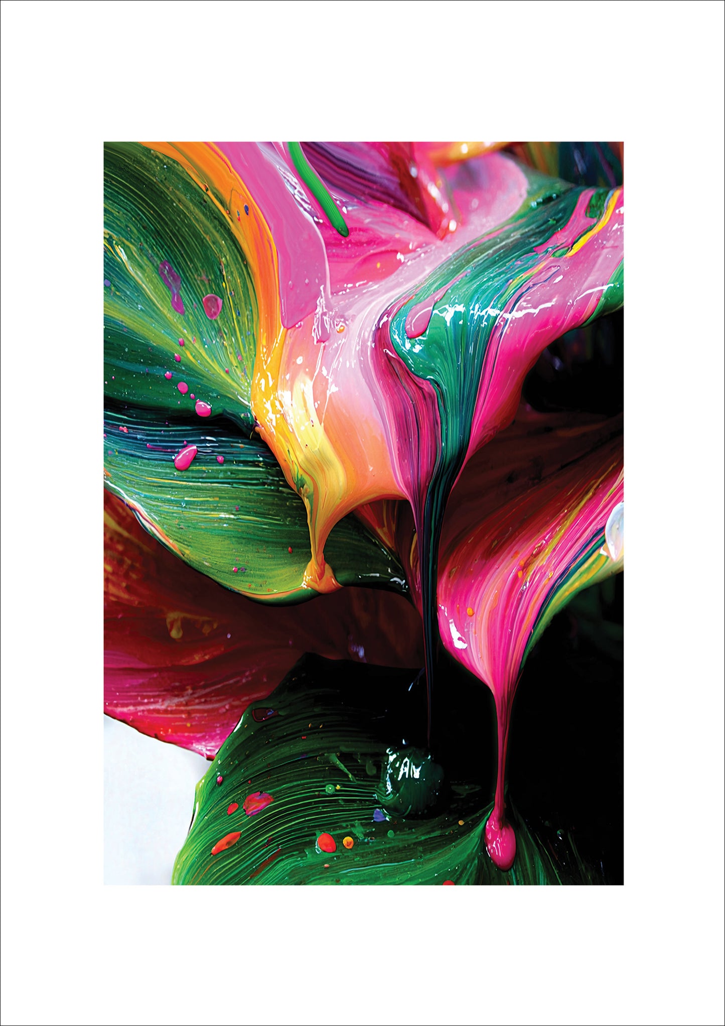 Rainbow Drops (White Border)