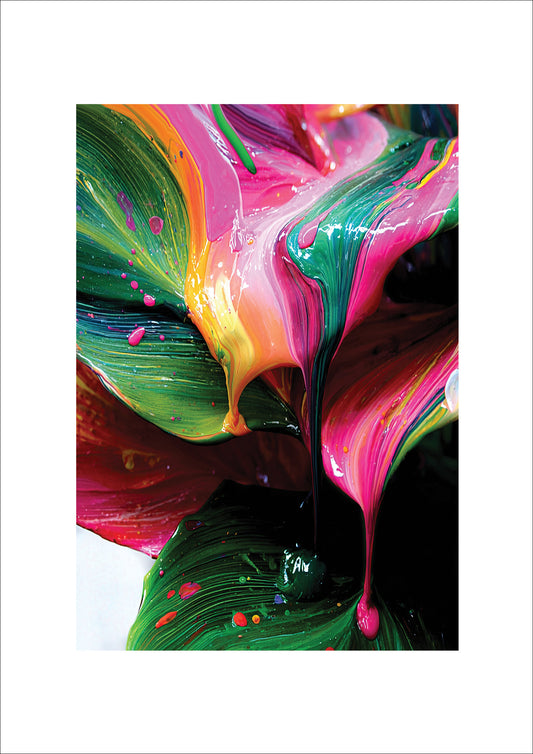 Rainbow Drops (White Border)